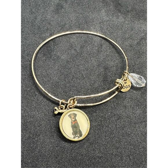 VINTAGE Beautiful LAB Bangle Bracelet,,Photo Snap Charm Of LAB,WITH  "I Love My - Picture 1 of 7
